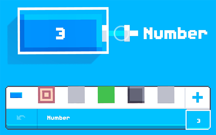 Changing the value of a number block