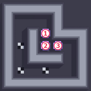 1 to 3 are balls marked under anticlockwise order.