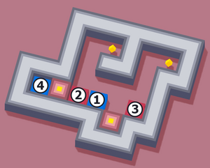 1 = R4C4, 2 = R4C3, 3 = R4C6, 4 = R4C1.
