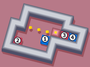 1 = R3C4, 2 = R4C1, 3 = R2C6, 4 = R2C7.