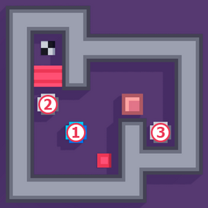 1 = R4C2, 2 = R3C1, 3 = R4C5.