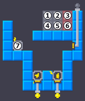Boxes 1 to 7 are marked from left-to-right, top-to-bottom. (The 2 most bottom boxes are not marked.)