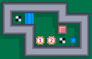 1 and 2 are left and right balls respectively.
