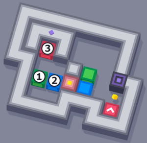 1 = R4C2, 2 = R4C3, 3 = R2C2, 4 = R5C7.