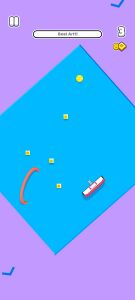 A screenshot of Hoops with the tennis ball.