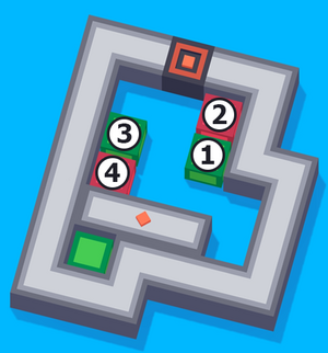 1 to 4 are indicated in anticlockwise order, starting from southeast.